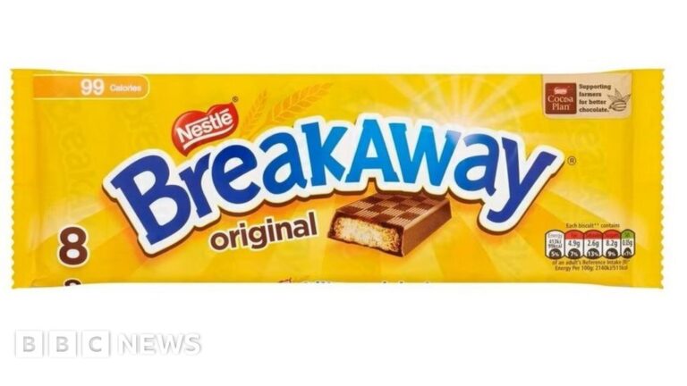 నెస్లే 54 సంవత్సరాలలో మొదటిసారిగా క్లాసిక్ బ్రేక్అవే బార్లను నిలిపివేసింది